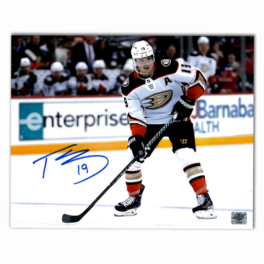 Troy Terry Autographed Anaheim Ducks Away 8x10 Photo Horizontal