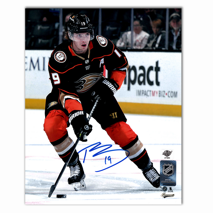 Troy Terry Autographed Anaheim Ducks Home 8x10 Photo