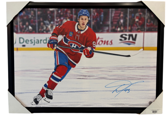 Ivan Demidov Autographed 20x29 Framed Canvas Montreal Canadiens