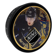 Matthew Knies Authentic Game-Worn Jersey Puck #/1
