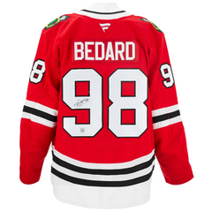 Connor Bedard Signed Chicago Blackhawks Fanatics On Ice Authentic Jersey