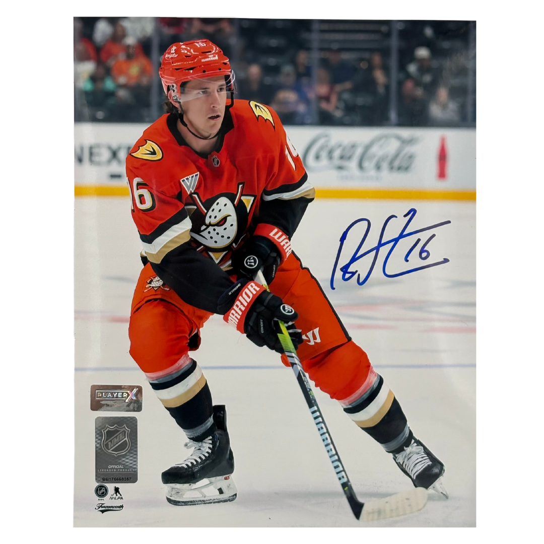 Ryan Strome Autographed Anaheim Ducks Home 8x10 Photo