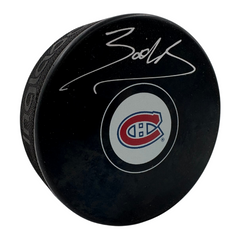 Zachary Bolduc Autographed Montreal Canadiens Hockey Puck