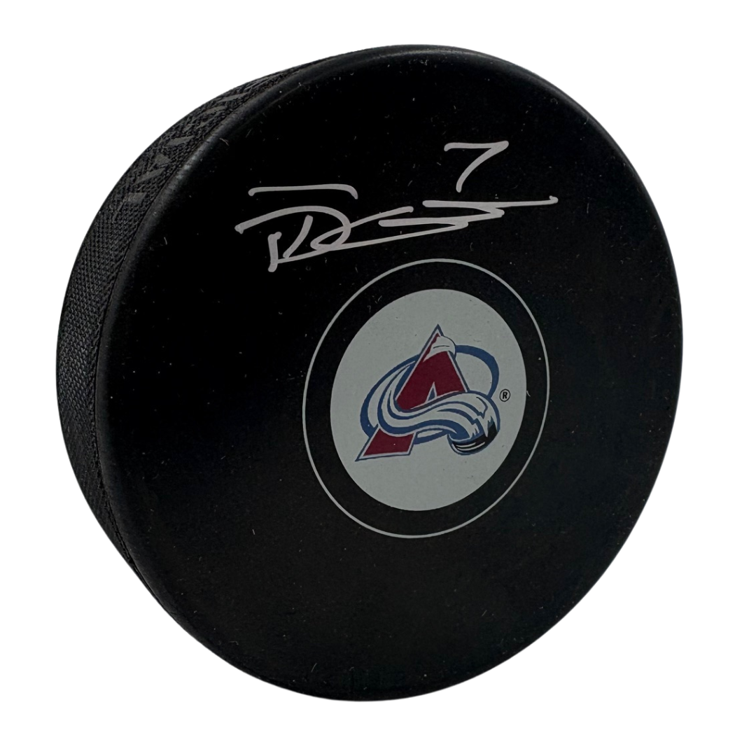 Devon Toews Autographed Colorado Avalanche Hockey Puck