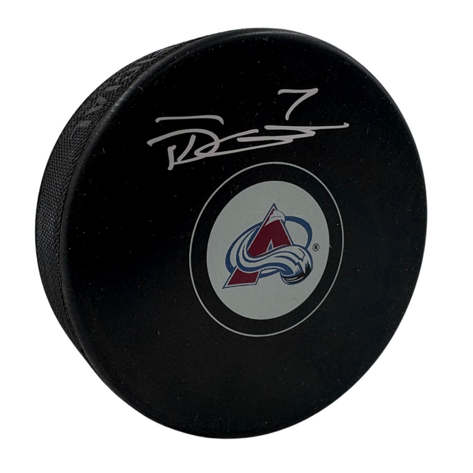 Devon Toews Autographed Colorado Avalanche Hockey Puck