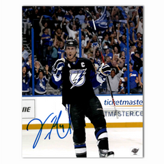 Vincent Lecavalier Autographed Tampa Bay Lightning Celebrating 8x10 Photo