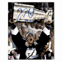 Vincent Lecavalier Autographed Tampa Bay Lightning Stanley Cup 8x10 Photo