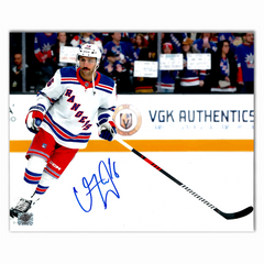 Vincent Trocheck Autographed New York Rangers Away Horizontal 8x10 Photo