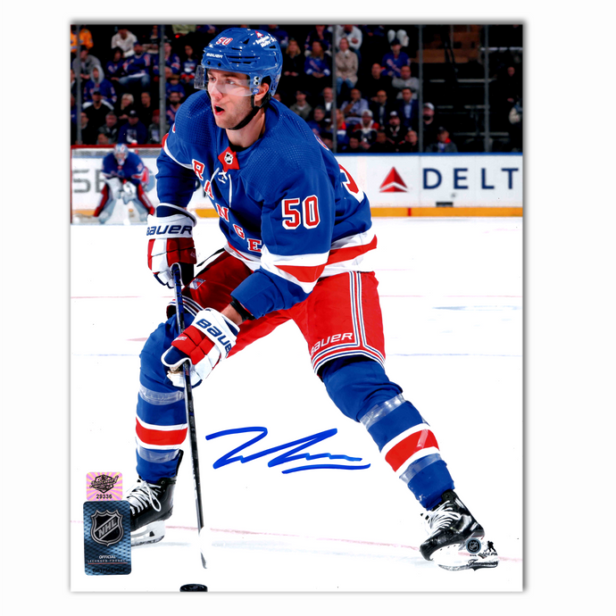 Will Cuylle Autographed New York Rangers Home 8x10 Photo