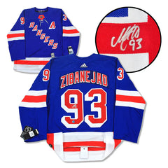 Mika Zibanejad Autographed New York Rangers adidas Jersey