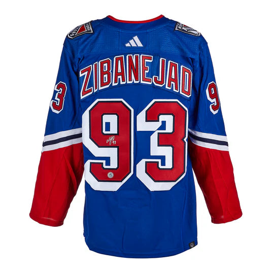 Load image into Gallery viewer, Mika Zibanejad Signed New York Rangers Reverse Retro 2.0 adidas Jersey
