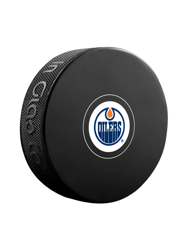 NHL Edmonton Oilers Official Autograph Souvenir Hockey Puck