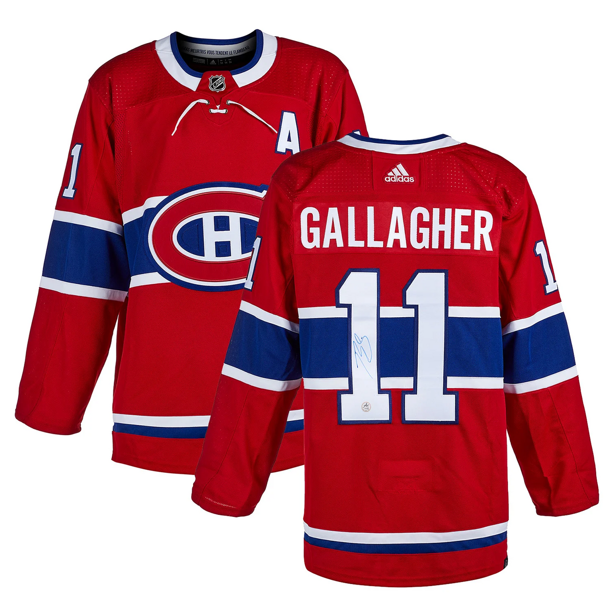 Brendan Gallagher Autographed Montreal Canadiens Adidas Jersey