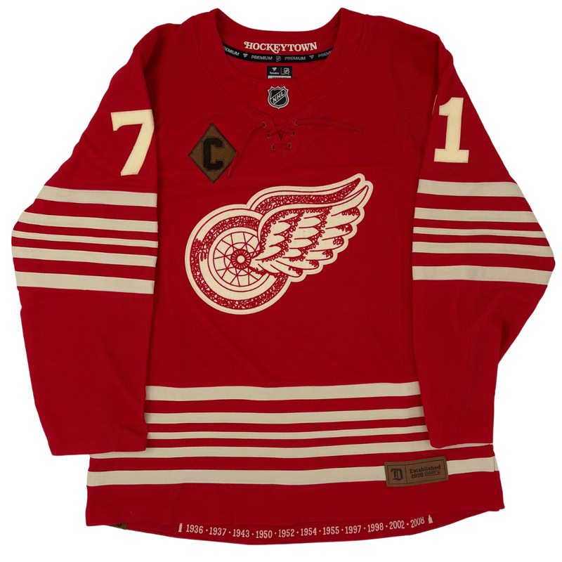Load image into Gallery viewer, Dylan Larkin Autographed Detroit Red Wings Centennial Fanatics Premium Jersey
