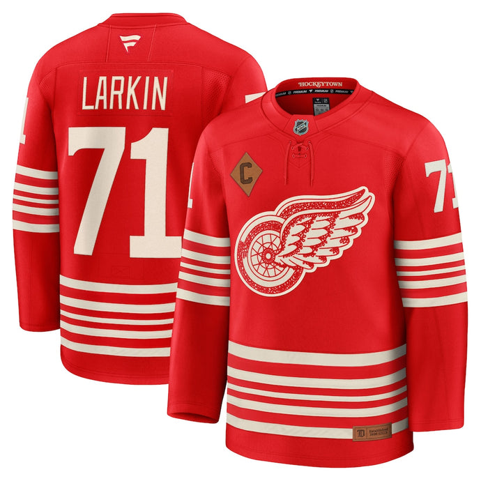 Pre-Order - Dylan Larkin - Autographed Detroit Red Wings Centennial Premium Jersey
