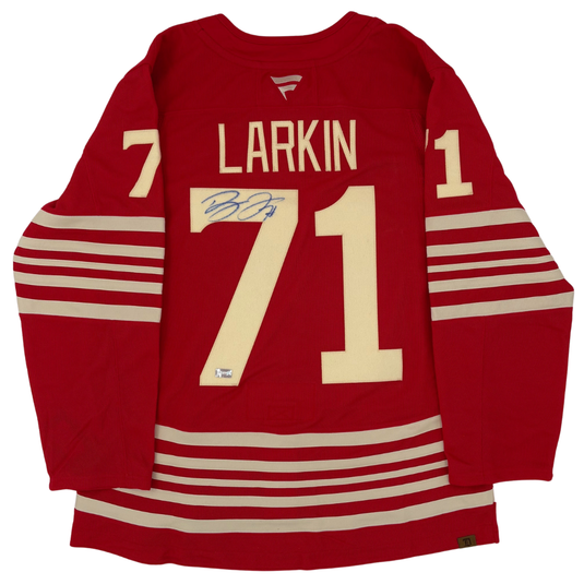 Dylan Larkin Autographed Detroit Red Wings Centennial Fanatics Premium Jersey
