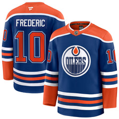 Pre-Order - Trent Frederic - Autographed Edmonton Oilers Home Fanatics Premium Jersey