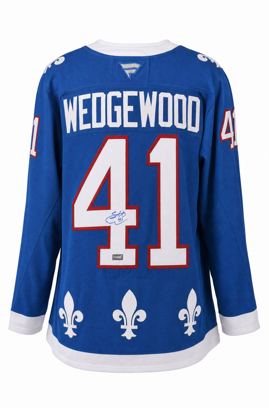 Scott Wedgewood Autographed Colorado Avalanche Fanatics Blue Alternate Heritage Premium Jersey