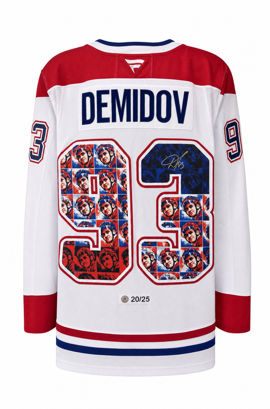 Ivan Demidov Autographed Montreal Canadiens Profile Pop Art Jersey