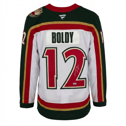 Matt Boldy Autographed Minnesota Wild 25th Anniversary Premium Jersey