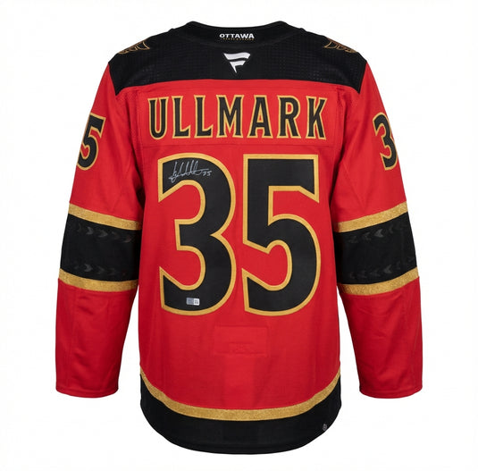 Linus Ullmark Autographed Ottawa Senators Alternate Fanatics Premium Jersey