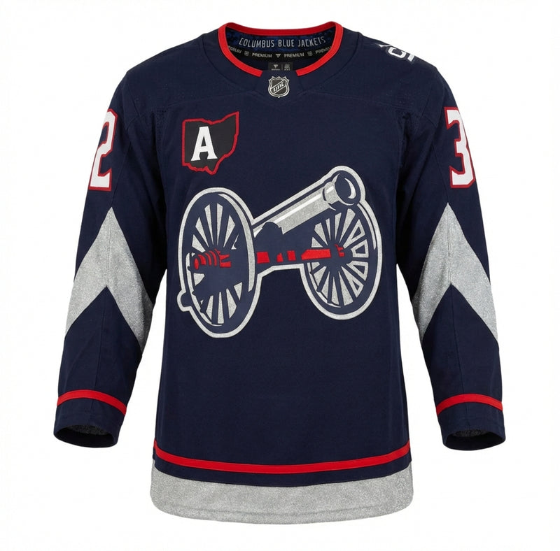 Load image into Gallery viewer, Sean Monahan Autographed Columbus Blue Jackets 2025 Stadium Series Fanatics Premium Jersey
