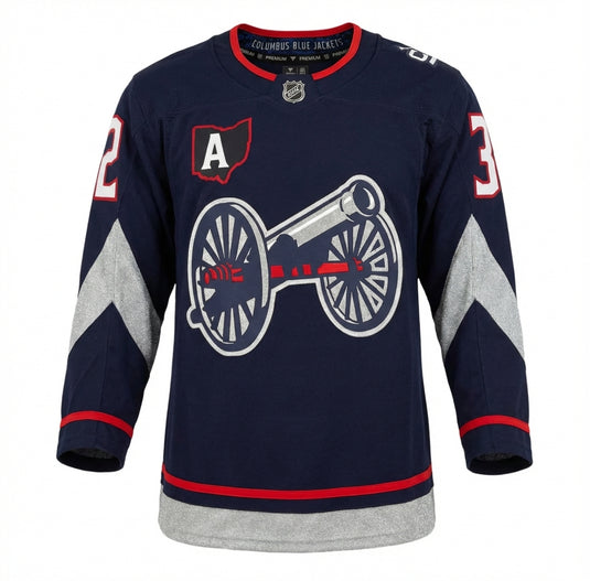 Sean Monahan Autographed Columbus Blue Jackets 2025 Stadium Series Fanatics Premium Jersey