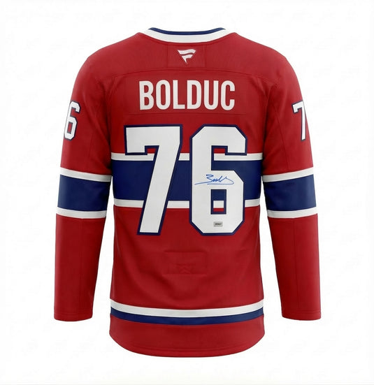 Zachary Bolduc Autographed Montreal Canadiens Home Fanatics Premium Jersey
