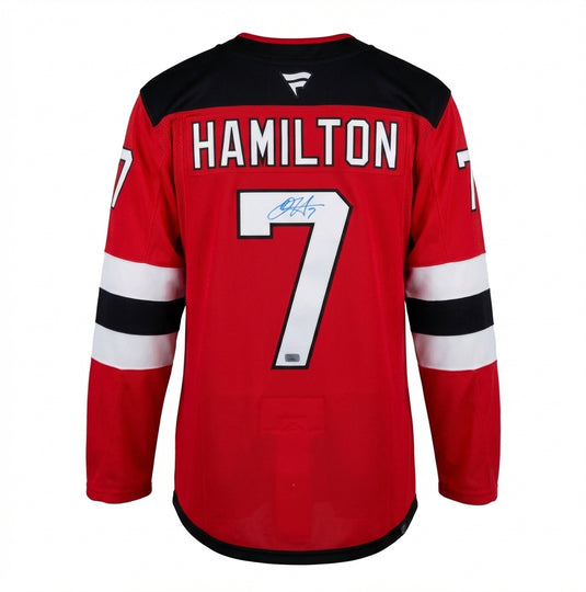 Dougie Hamilton Autographed New Jersey Devils Home Fanatics Premium Jersey