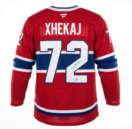 Arber Xhekaj Autographed Montreal Canadiens Home Fanatics Premium Jersey