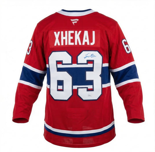 Florian Xhekaj Autographed Montreal Canadiens Home Fanatics Premium Jersey