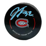 Jacob Fowler Autographed Montreal Canadiens Official Game Puck